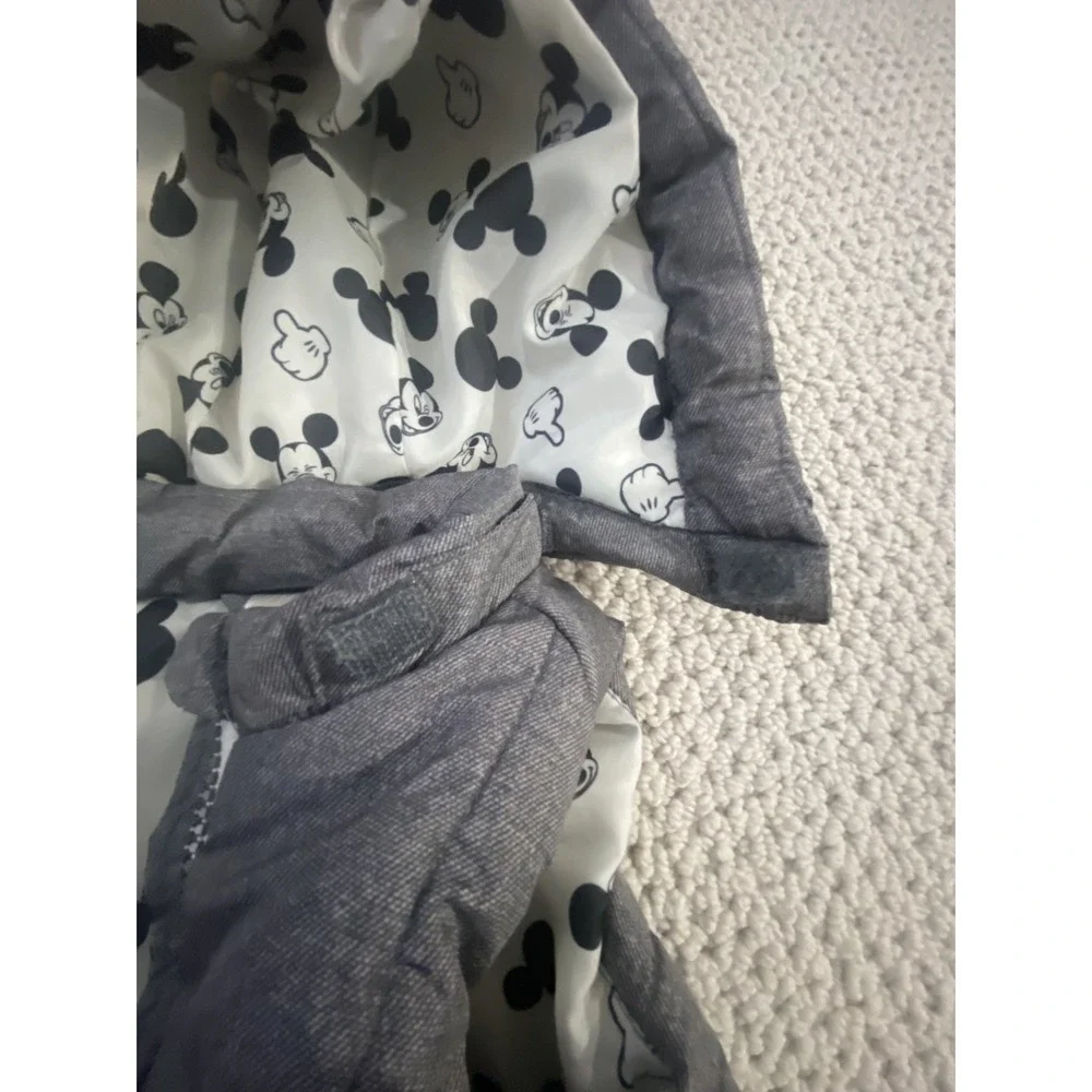 Disney Mickey Mouse H&M Infant Puffer Vest removable‎ Hood With Ears. 4-6 Months